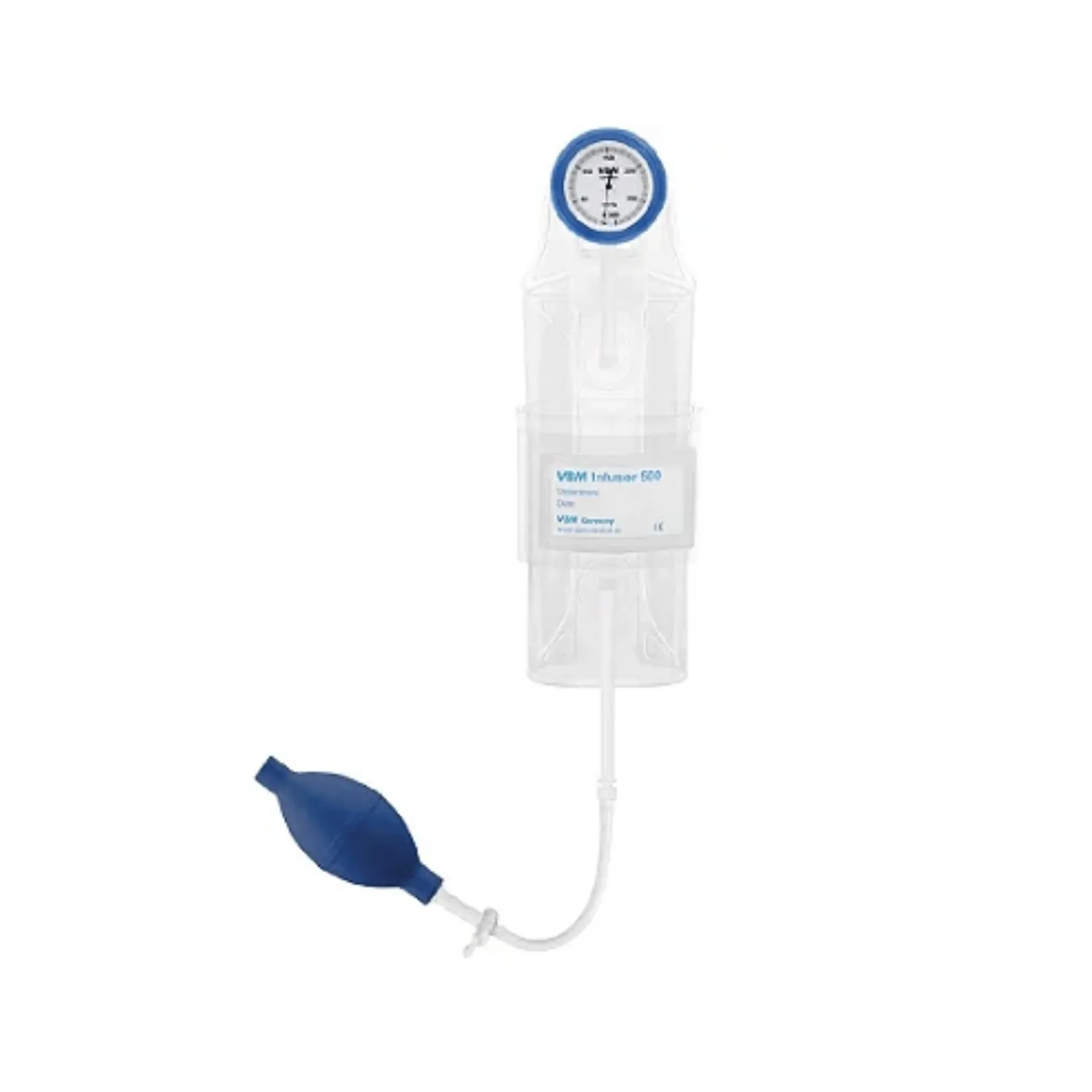 Bolsa Pressurizadora Transparente com Pera e Manômetro